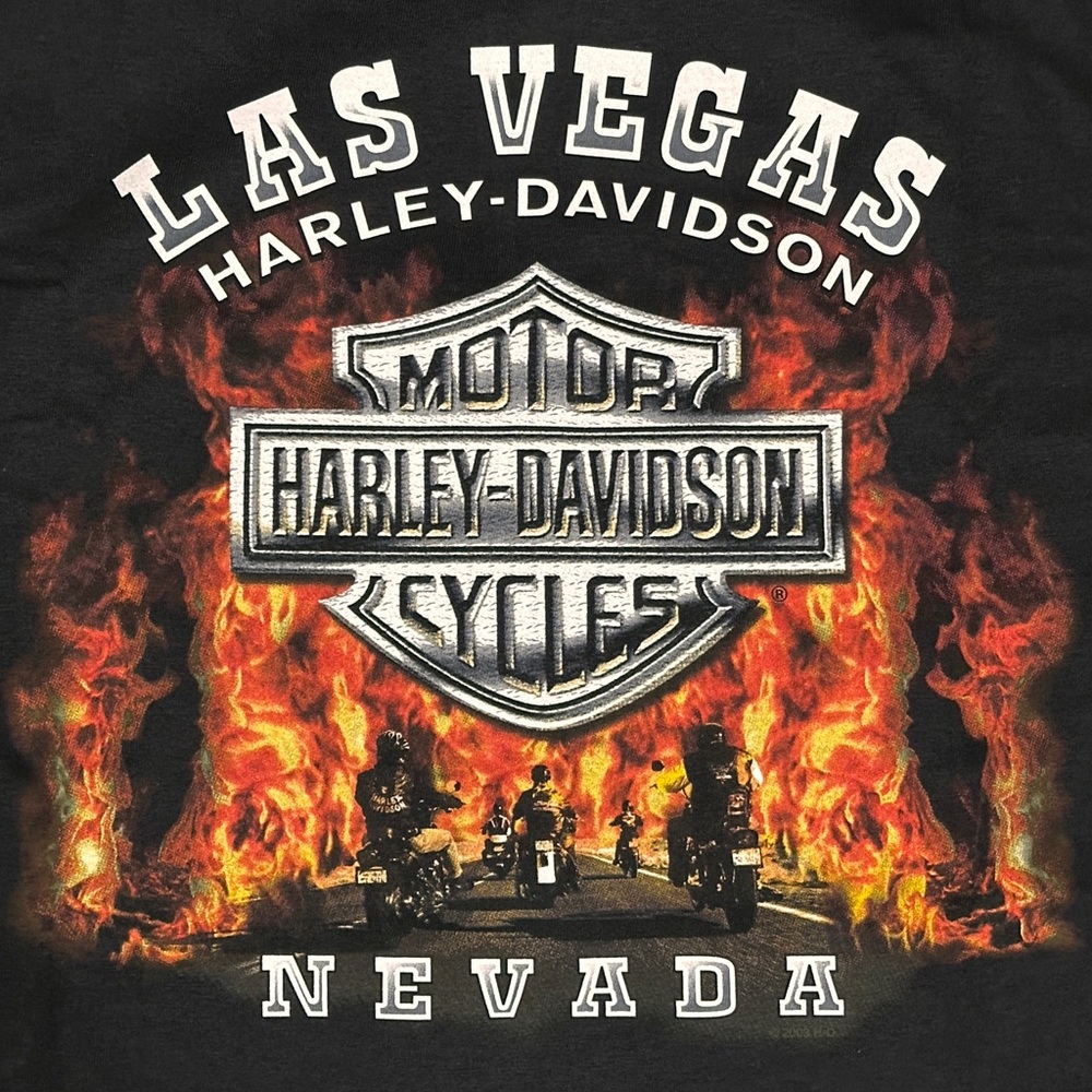 Harley-Davidson Las Vegas, Nevada Flame Graphic Tee – XL – NWT
